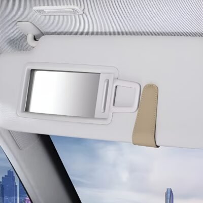 Novoclip from behind in use on sun visor